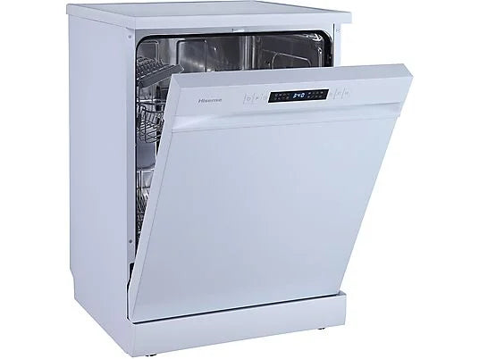 Lavavajillas - Hisense HS622E10W, 13 servicios, 7 Programas, 59.8 cm, Media carga, Blanco