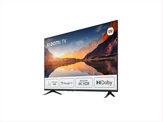 TV LED 43" - Xiaomi A 2025 43, HDR 4K, Smart TV (Google TV), Dolby Audio, DTS Virtual:X, Control por voz, Black