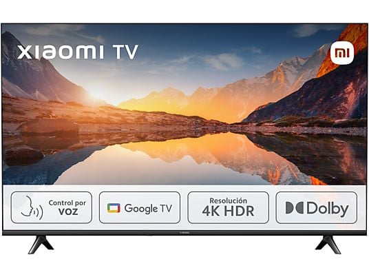 TV LED 43" - Xiaomi A 2025 43, HDR 4K, Smart TV (Google TV), Dolby Audio, DTS Virtual:X, Control por voz, Black