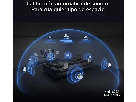 Barra de sonido - Sony BRAVIA Theatre Quad, Home cinema, 4 altavoces, 16 canales, Dolby Atmos, WiFi, Bluetooth, 360 Spatial Sound Mapping, HTA9M2