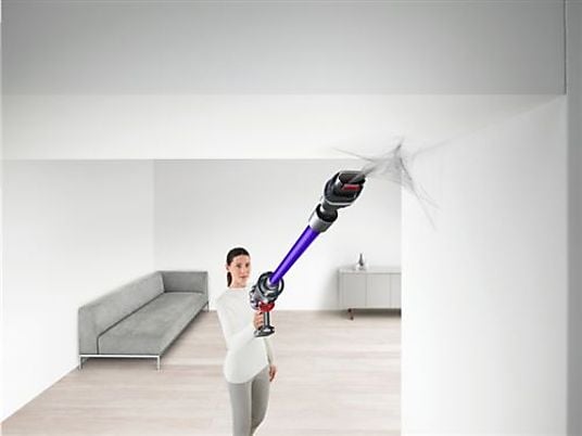 Aspirador escoba - Dyson V11™ Advanced, Potencia succión 200 AW, Autonomía 60 min, Accesorios, 3 Modos, Morado/Níquel