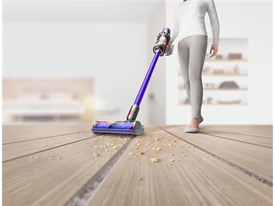 Aspirador escoba - Dyson V11™ Advanced, Potencia succión 200 AW, Autonomía 60 min, Accesorios, 3 Modos, Morado/Níquel