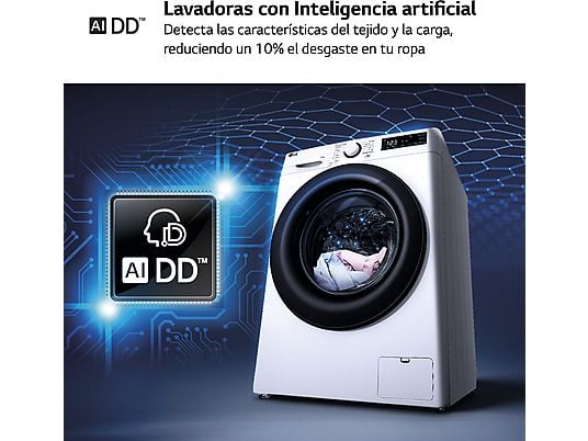 LG Serie 500 Washing Machine 9kg A - AI Direct Drive Steam