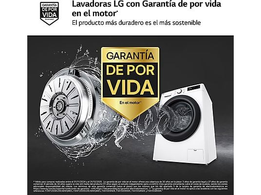 LG Serie 500 Washing Machine 9kg A - AI Direct Drive Steam