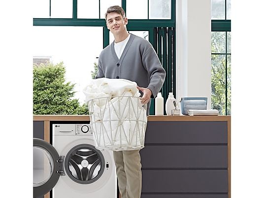 LG Serie 500 Washing Machine 9kg A - AI Direct Drive Steam