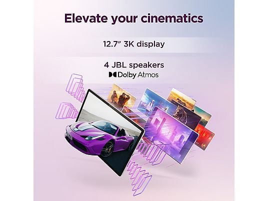 Tablet - Lenovo Idea Tab Pro, 12.7 3K, 8GB RAM, 256GB, MediaTek Dimensity 8300, Android, Gris, Incluye lápiz digital