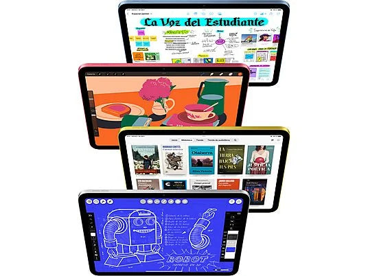 Apple iPad (11ªgen), 128GB, Plata, WiFi, 11, Retina, Chip A16 Bionic, iPadOS 18, Cable de carga USB‑C, Sin Adaptador de corriente