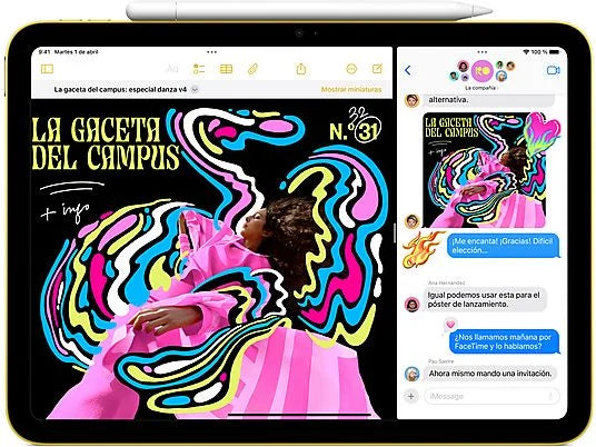 Apple iPad (11ªgen), 128GB, Plata, WiFi, 11, Retina, Chip A16 Bionic, iPadOS 18, Cable de carga USB‑C, Sin Adaptador de corriente