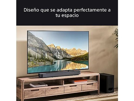 Barra de sonido - Sony BRAVIA Theatre Bar 6 (HTBD60S), 3.1.2 envolventes con subwoofer, Altavoces ascendentes, Dolby Atmos, DTSX, Voice Zoom 3 con IA