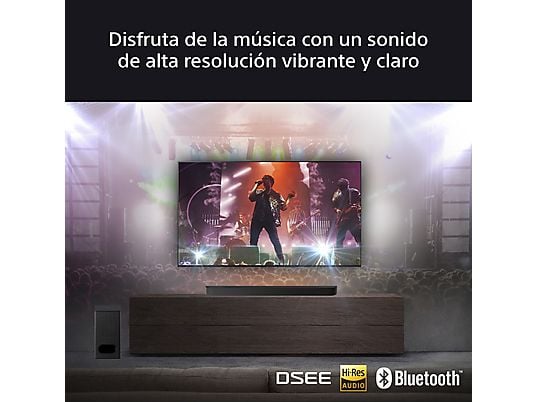 Barra de sonido - Sony BRAVIA Theatre Bar 6 (HTB600), 3.1.2 envolventes con subwoofer, Altavoces ascendentes, Dolby Atmos, DTS:X, Voice Zoom 3 con IA