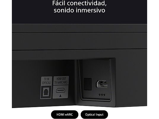 Barra de sonido - Sony BRAVIA Theatre Bar 6 (HTB600), 3.1.2 envolventes con subwoofer, Altavoces ascendentes, Dolby Atmos, DTS:X, Voice Zoom 3 con IA