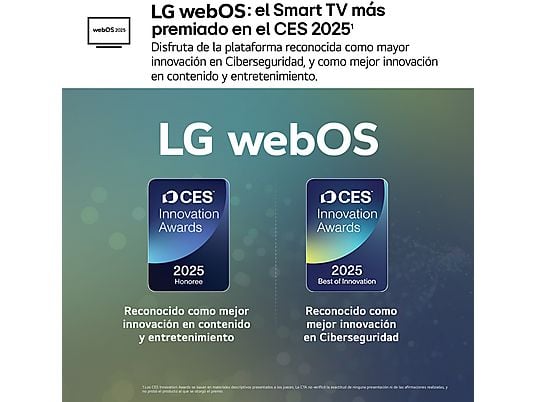 TV LED 32 - LG 32LR60006LA, Full-HD, Procesador Inteligente α5 AI Processor Gen6, Smart TV, DVB-T2 (H.265), Negro