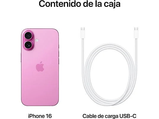 Apple iPhone 16 128GB Pink - 5G A18 Bionic 6.1" OLED