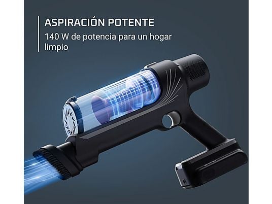 Aspirador escoba - Rowenta X-Pert 7.60 RH6A39, 140 W, Ultraligera, 45 min. autonomía, Depósito 0.44L, Accesorios, Púrpura