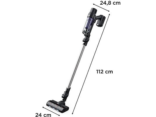 Aspirador escoba - Rowenta X-Pert 7.60 RH6A39, 140 W, Ultraligera, 45 min. autonomía, Depósito 0.44L, Accesorios, Púrpura