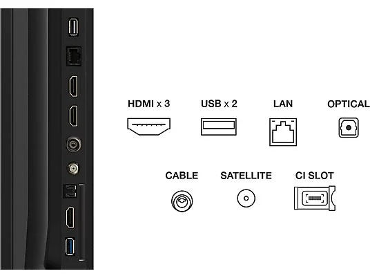 TV LED 43 - TCL 43P6K, UHD 4K, HDR, AiPQ, Google TV, Dolby Atmos, Negro