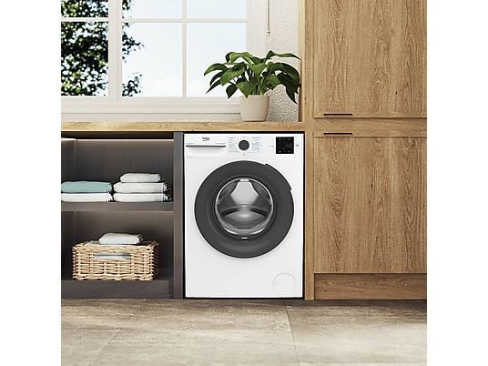 Lavadora carga frontal - Beko Energy Spin VBM3WFT39413WA, 9 kg, 1400 rpm, 15 programas, Motor ProSmart Inverter, Blanco