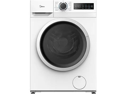 Lavadora carga frontal - Midea MF110W90BA10W-ES, 9 kg, A-10%,1400 rpm, 15 Programas, Motor Inverter, Blanco