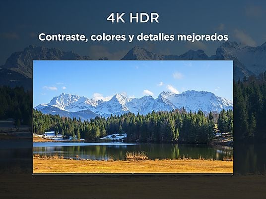 TV LED 55 - TCL 55P6K, UHD 4K, HDR, AiPQ, Google TV, Dolby Atmos, Negro