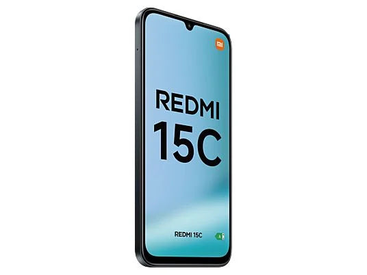 Móvil - Xiaomi Redmi 15C, Negro medianoche, 128GB, 4GB RAM, 6.9 HD+, MediaTek Helio G81-Ultra, 6000 mAh