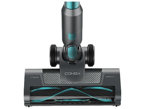 Aspirador escoba - Cecotececotec Conga Rockstar P50, 265 W, 50 min Autonomía, Filtro HEPA, Succión de 80 AW, Negro/Azul