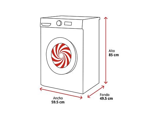 Lavadora carga frontal Koenic KWM 9113 A Inv 9 kg