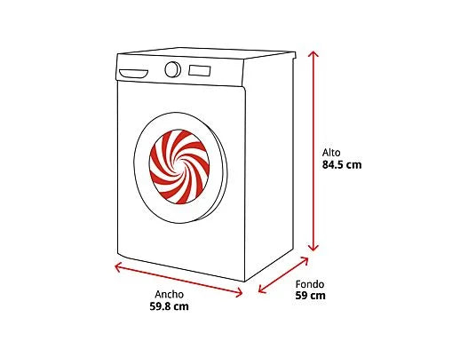 Lavadora carga frontal - Bosch WUU28T8XES, 8 kg, 1.400 rpm, 15 programas, Inox