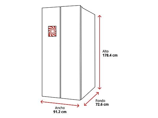 Samsung Bespoke AI American Fridge 640L - Water Ice Dispenser No Frost