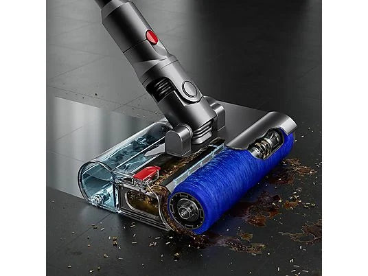 Aspirador escoba - Dyson V12s Detect™ Slim Submarine, Friegasuelos, Potencia succión 140 AW, Autonomía 60 min, Accesorios incluídos, Níquel