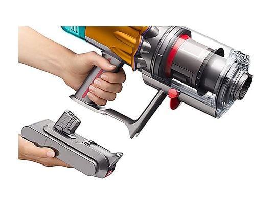 Aspirador escoba - Dyson V12s Detect™ Slim Submarine, Friegasuelos, Potencia succión 140 AW, Autonomía 60 min, Accesorios incluídos, Níquel