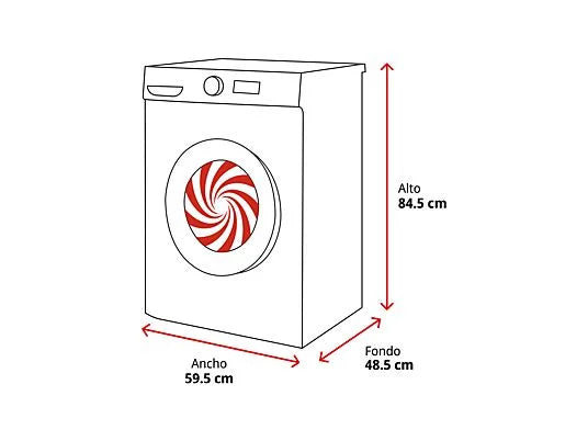 Lavadora Carga Frontal Cecotec Bolero DressCode 7150 Inverter