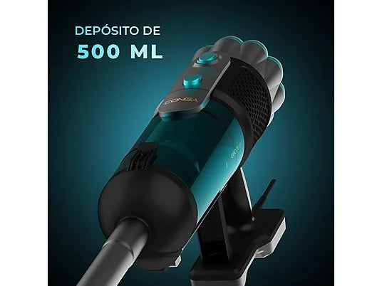 Aspirador escoba - Cecotec Conga PopStar 600 Vital, Con cable, Ciclónico, Sin bolsa, 600 W, 18 kPa, Radio acción 6 m, 500 ml, Negro