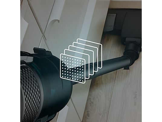 Aspirador escoba - Cecotec Conga PopStar 600 Vital, Con cable, Ciclónico, Sin bolsa, 600 W, 18 kPa, Radio acción 6 m, 500 ml, Negro