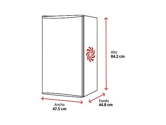 Detalle congelador compacto OK OFZ-151