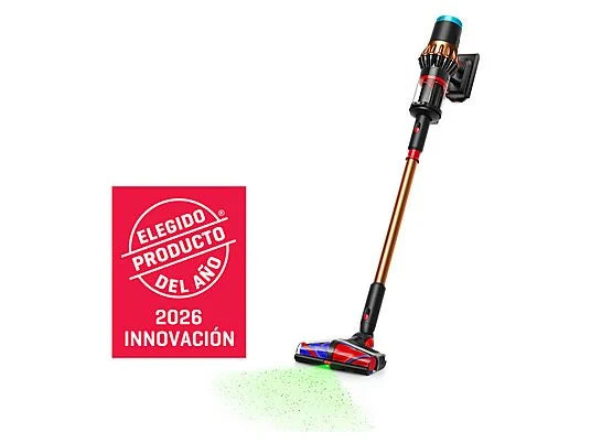 Aspirador escoba - Dyson V16 Piston Animal™, Potencia succión 315 AW, Autonomía 70 min, Antienredos, Black/Cooper