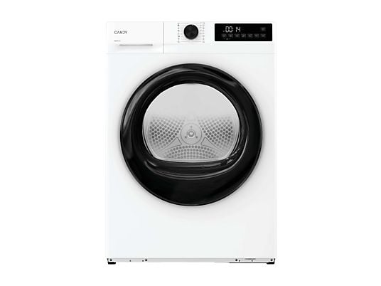 Secadora bomba de calor - Candy GD 9N2B-S, 9 kg, 16 Programas, Carga Frontal, Función Anti-Arrugas, Blanco