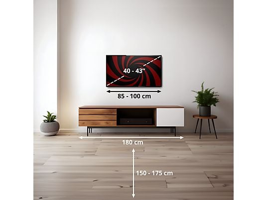 TV LED 43 - LG 43UA75006LA, UHD 4K, Procesador Inteligente α7 AI Processor 4K Gen8, Smart TV, DVB-T2 (H.265), Charcoal Black