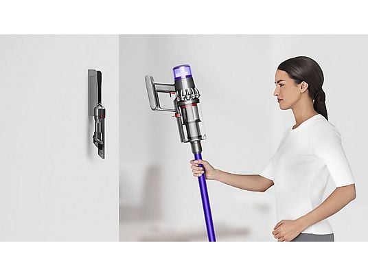Aspirador escoba - Dyson V11™ Advanced, Potencia succión 200 AW, Autonomía 60 min, Accesorios, 3 Modos, Morado/Níquel