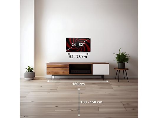 TV LED 32 - Samsung UE32T4305AEXXC, HD, Hyper Real, Smart TV, DVB-T2 (H.265), Negro