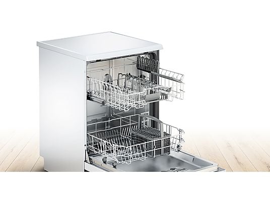 Lavavajillas - Bosch Serie 2 SMS25AW05E, Independiente, 12 cubiertos, 5 Programas, 60 cm, Blanco
