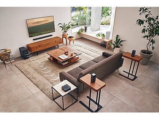 Barra de sonido - Sony HTS40R.CEL, Surround 5.1, Subwoofer, Altavoces traseros inalámbricos, HDMI, Bluetooth, 600 W, Negro