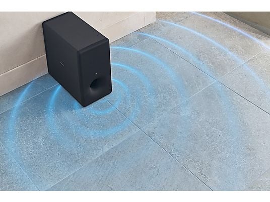 Subwoofer - Sony SA-SW3, Subwoofer Inalámbrico adicional para para barras de sonido serie HT-A, 200 W, Negro