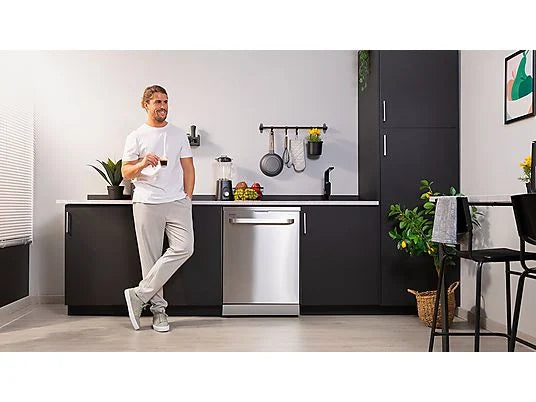 Lavavajillas - Cecotec Bolero Aguazero 6800 Stainless Steel, 14 servicios, 8 programas, 60 cm, Filtro ABT, Sistema ION, Inox