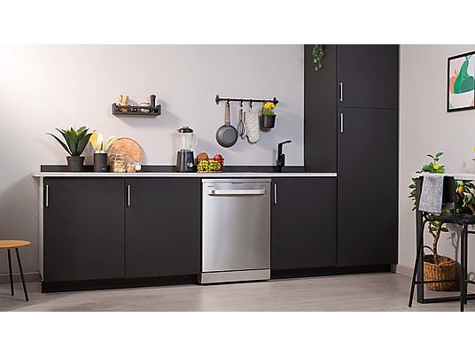 Lavavajillas - Cecotec Bolero Aguazero 6800 Stainless Steel, 14 servicios, 8 programas, 60 cm, Filtro ABT, Sistema ION, Inox