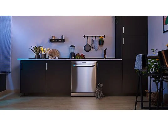 Lavavajillas - Cecotec Bolero Aguazero 6800 Stainless Steel, 14 servicios, 8 programas, 60 cm, Filtro ABT, Sistema ION, Inox