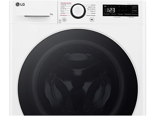 Lavadora carga frontal - LG F2WR5S09A0W, 9 kg, Blanco