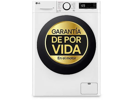 Lavadora carga frontal - LG F2WR5S09A0W, 9 kg, Blanco