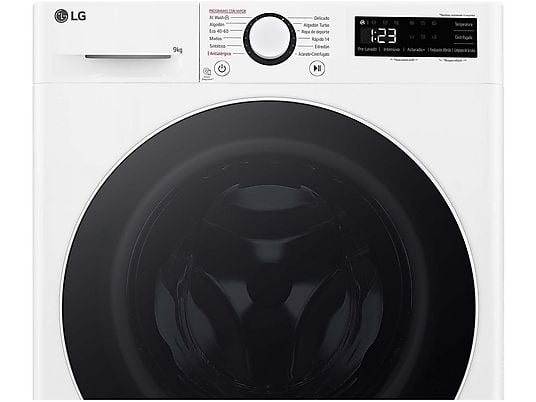 Lavadora carga frontal - LG F2WR5S09A0W, 9 kg, Blanco