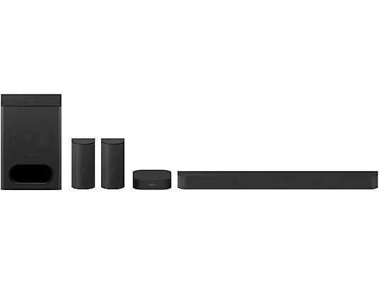 Barra de sonido - SONY HTS60.CEL, Bluetooth, Subwoofer Inalámbrico, 1000 W, Negro