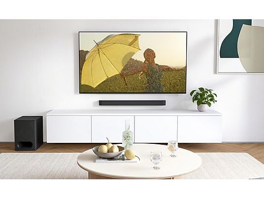 Barra de sonido - SONY HTS60.CEL, Bluetooth, Subwoofer Inalámbrico, 1000 W, Negro